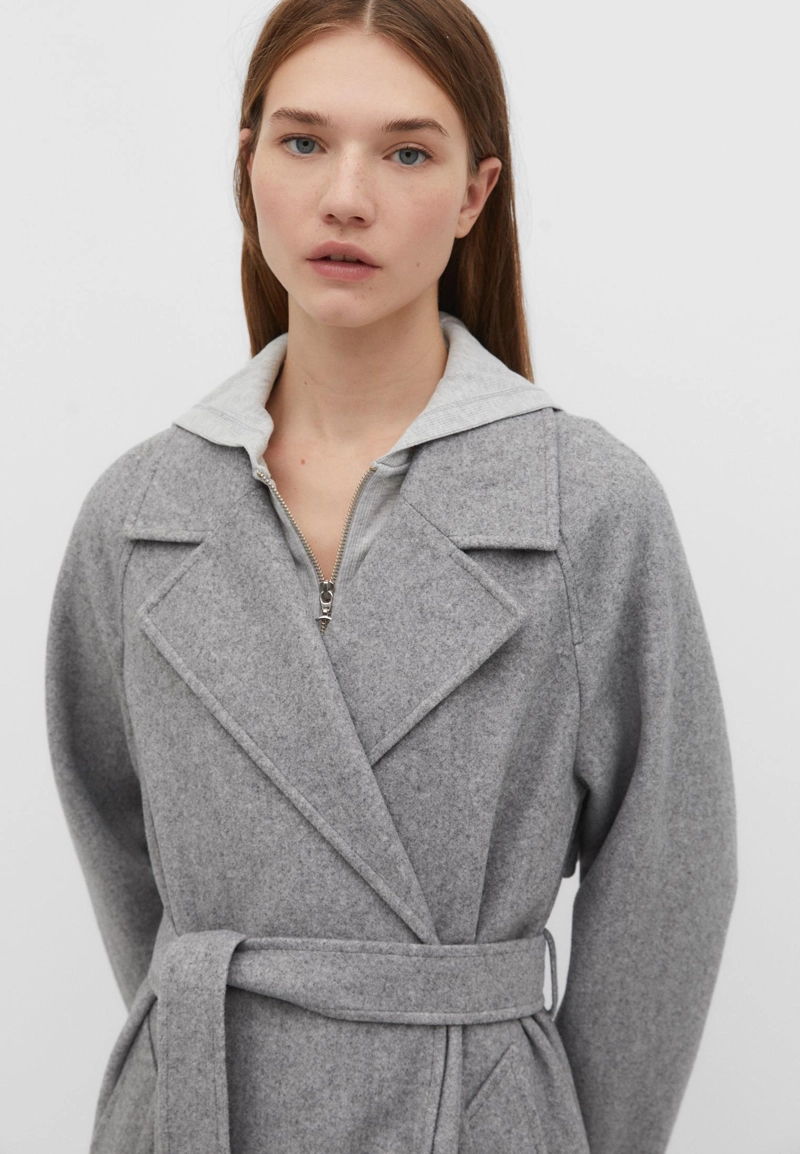 Тренч из ткани Soft Touch