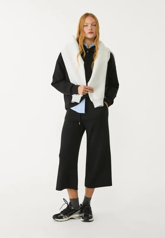 Брюки-кюлоты из струящейся ткани Soft Touch