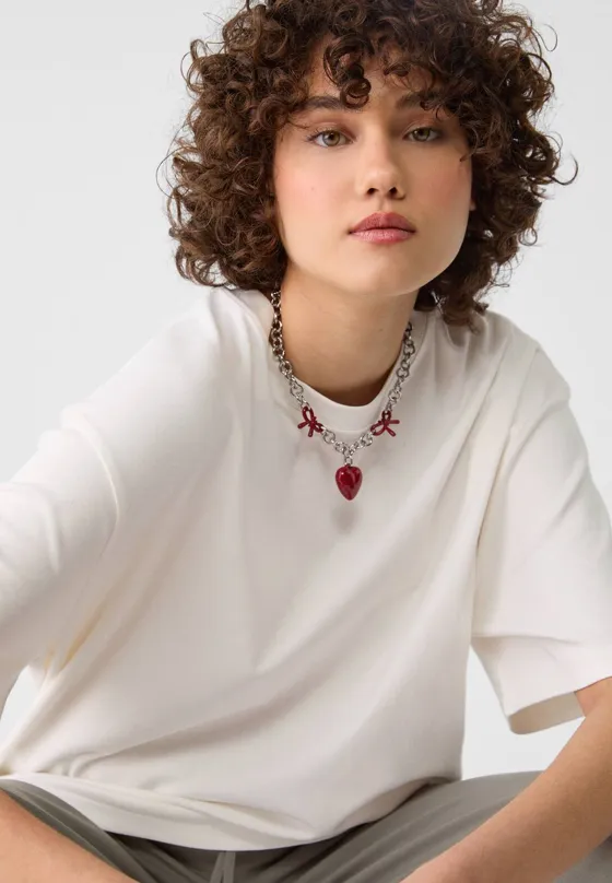 Базовая футболка оверсайз из плотной ткани