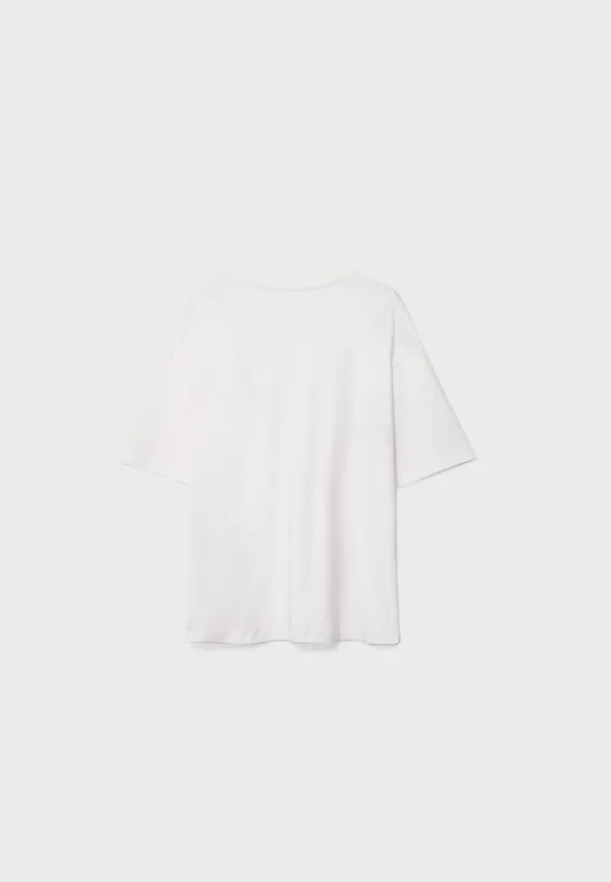 Базовая футболка оверсайз из плотной ткани