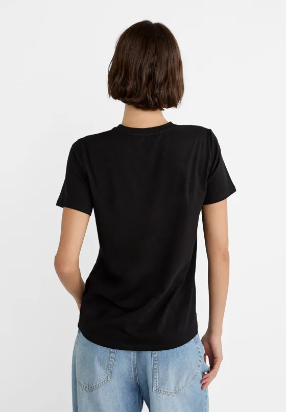 Набор из двух базовых футболок классического кроя с круглым вырезом