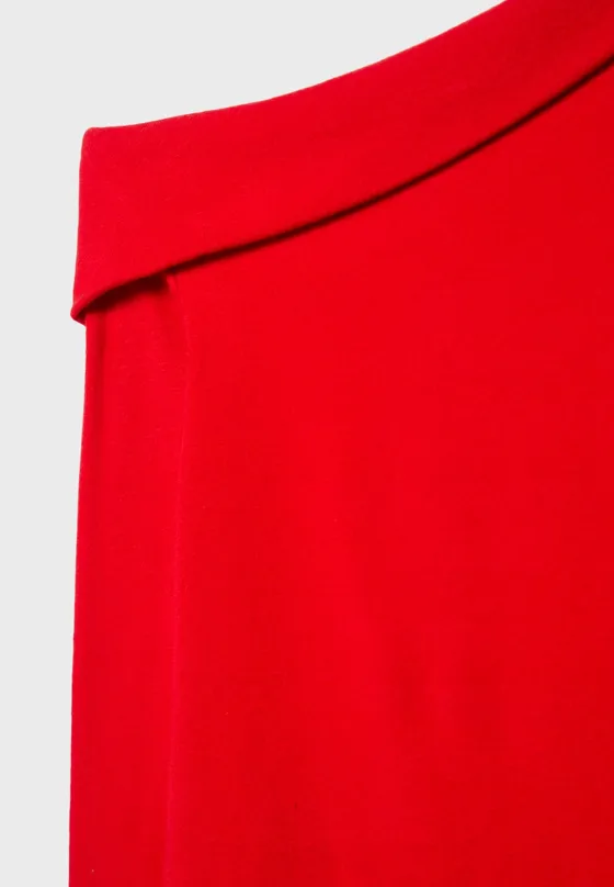 Трикотажный топ асимметричного кроя