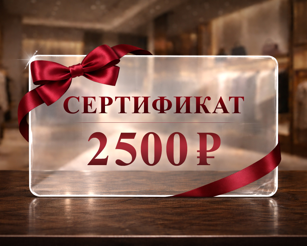 Подарочный сертификат номиналом 2500 рублей