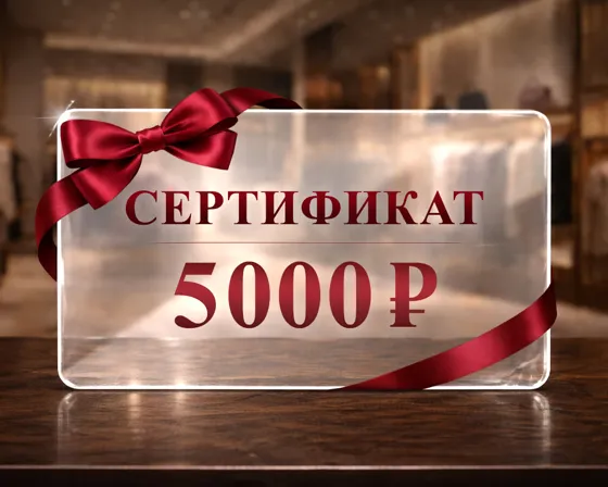 Подарочный сертификат номиналом 5000 рублей