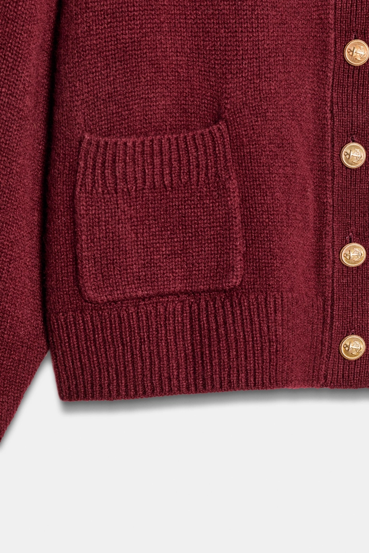 Жакет из 100% шерсти с золотыми пуговицами