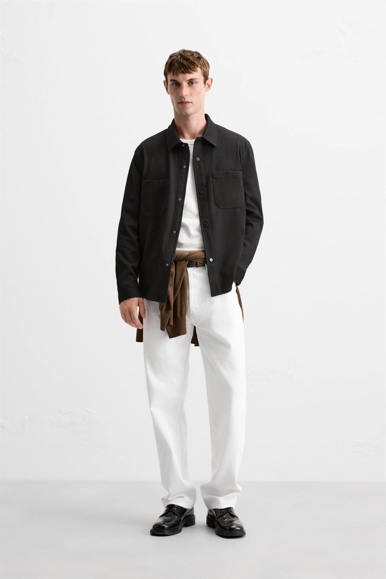 Рубашка из легко ухаживаемой текстурированной ткани