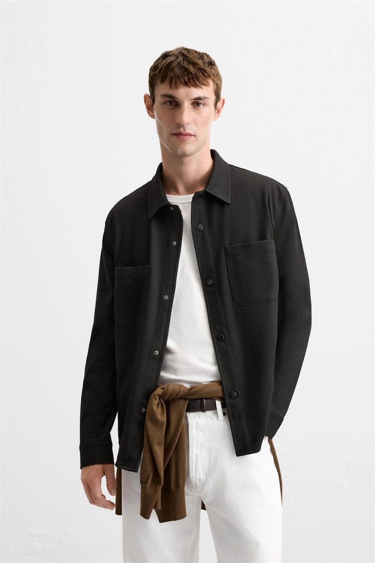 Рубашка из легко ухаживаемой текстурированной ткани