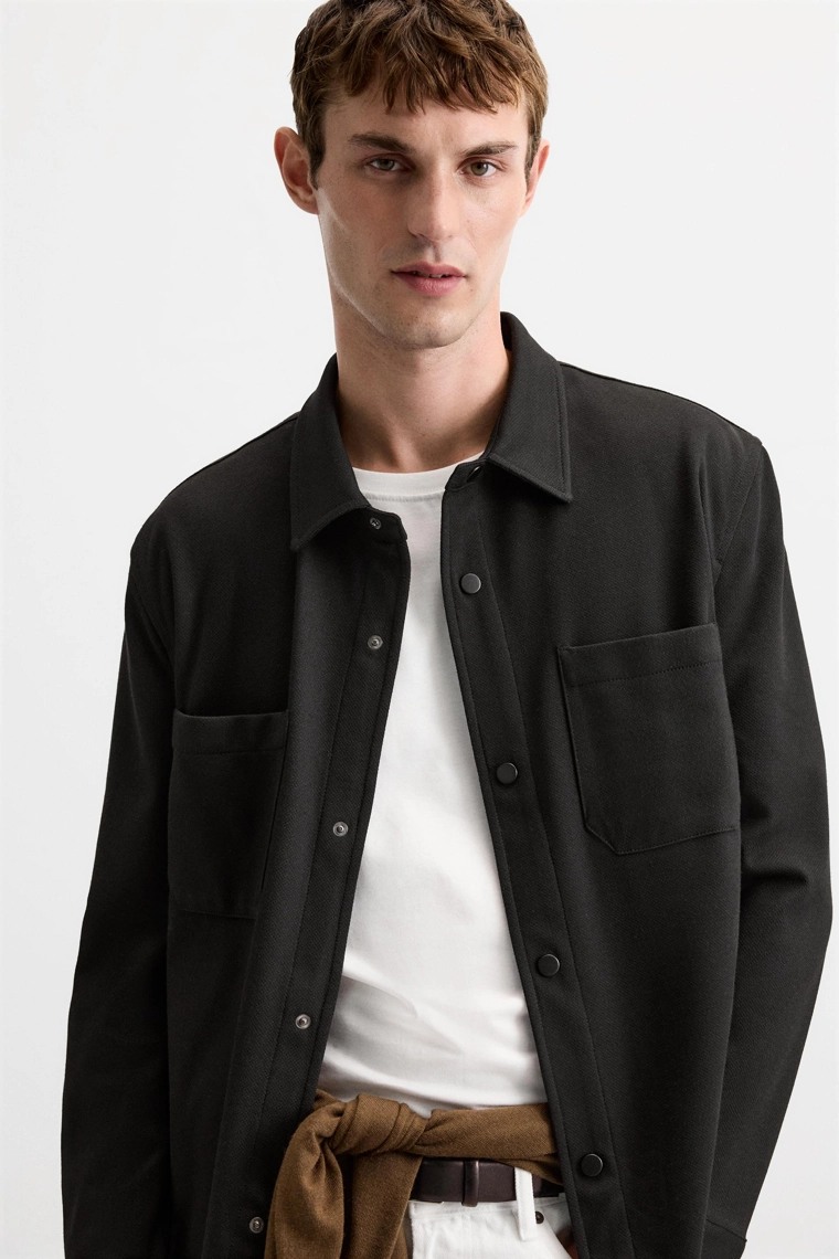 Рубашка из легко ухаживаемой текстурированной ткани