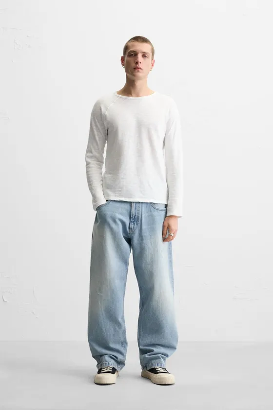 Джинсы свободного покроя zara