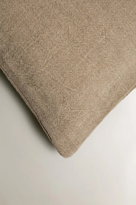 Покрывало plain washed linen bedspread cushion cover