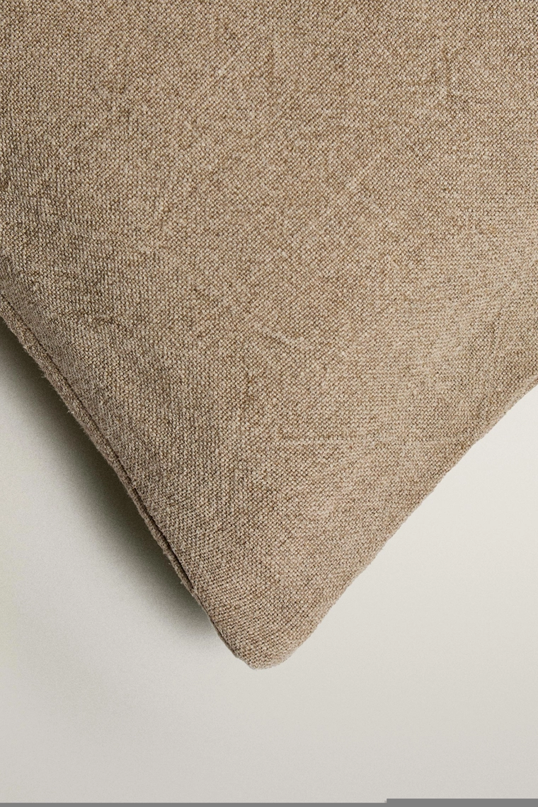 Покрывало plain washed linen bedspread cushion cover