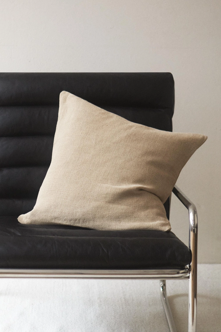 Покрывало plain washed linen bedspread cushion cover