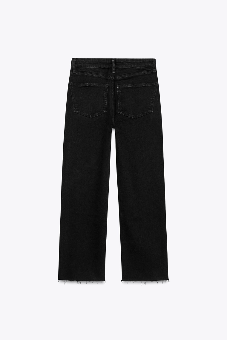 Джинсы trf cropped flare с высокой посадкой