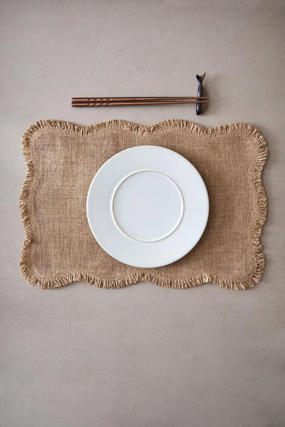 Плетеный подстаканник wavy jute