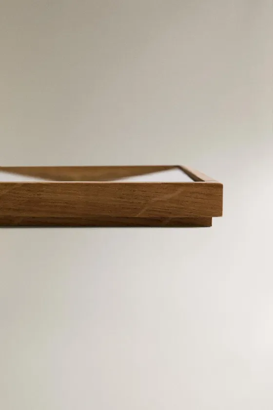 Подставка для гантелей из дуба и стали