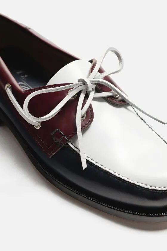 Castellano 1920 ® x zara man deck shoes