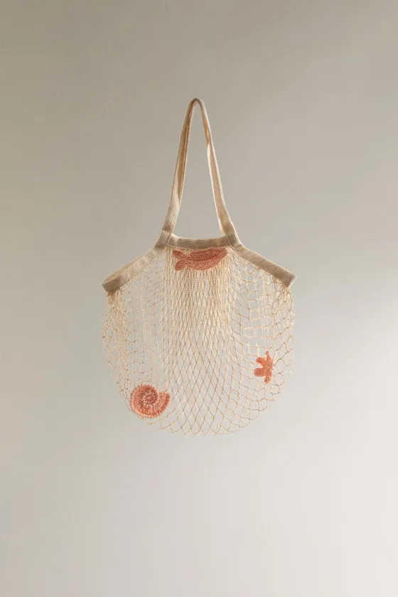 Детская мешковина с морскими деталями