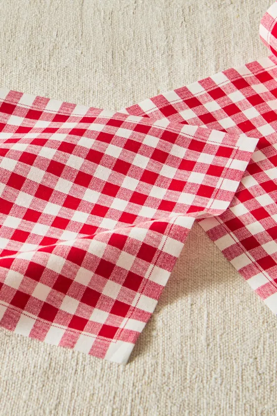 Рулон в клетку из хлопка, салфетки (упаковка из 20 штук)