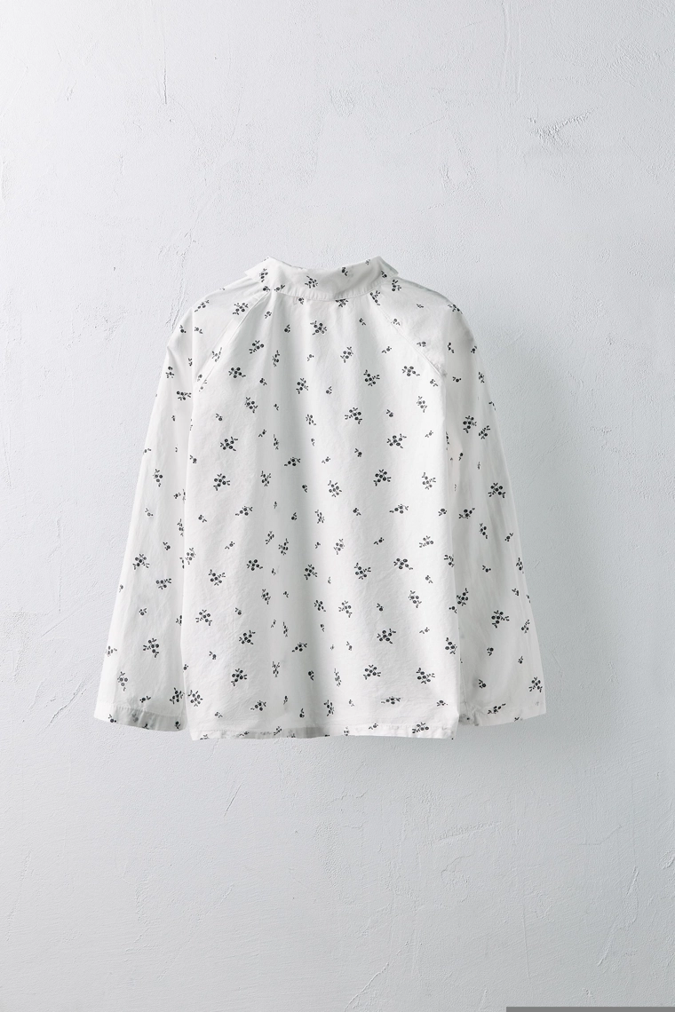 Рубашка zara из макового поплина, 6-10 лет / лимитированное издание