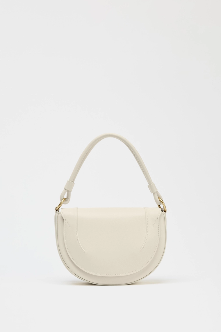 Сумка через плечо из холста с отстрочкой