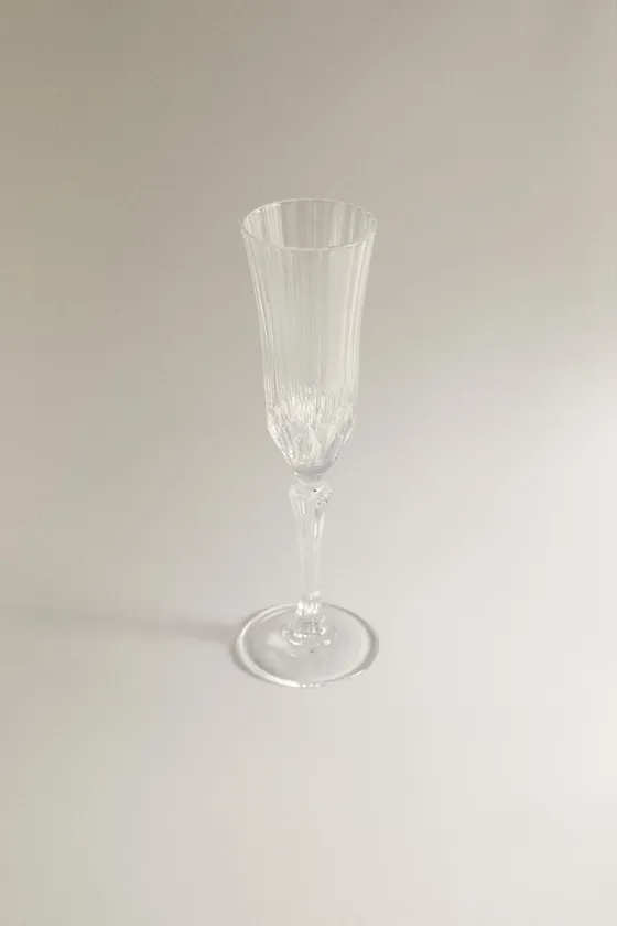 Гравированный кристаллический бокал для шампанского