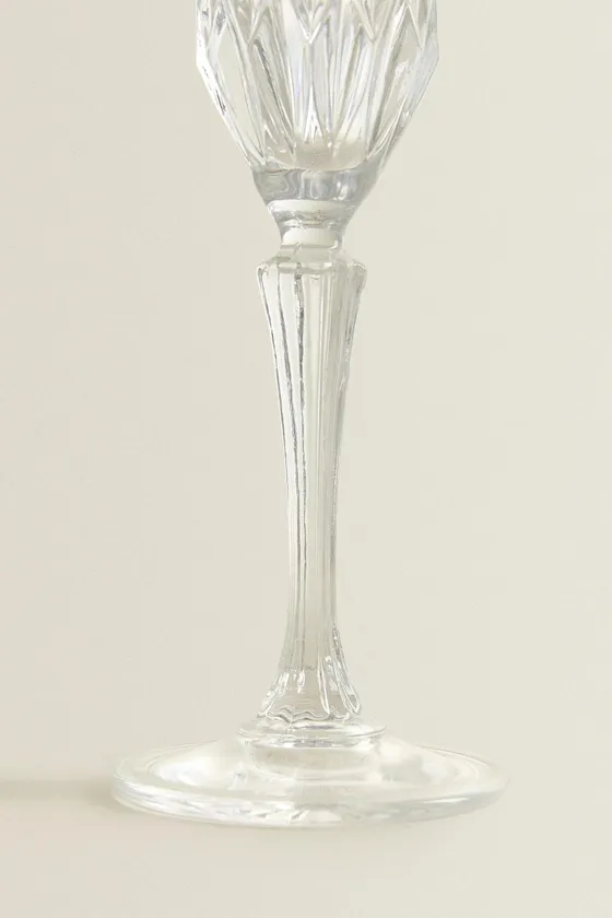 Гравированный кристаллический бокал для шампанского