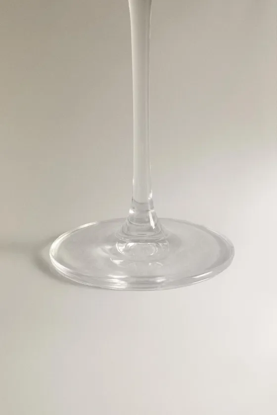 Стеклянная флейта crystalline с рельефным узором