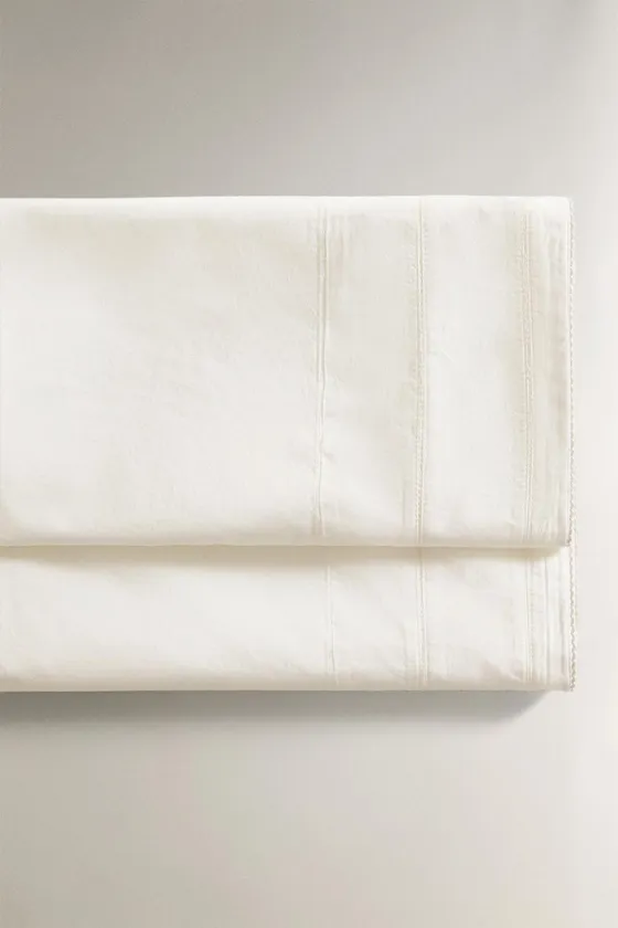 Детский плоский простынеб викрошку hemstitched