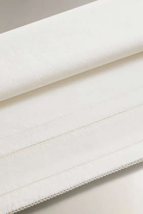 Детский плоский простынеб викрошку hemstitched