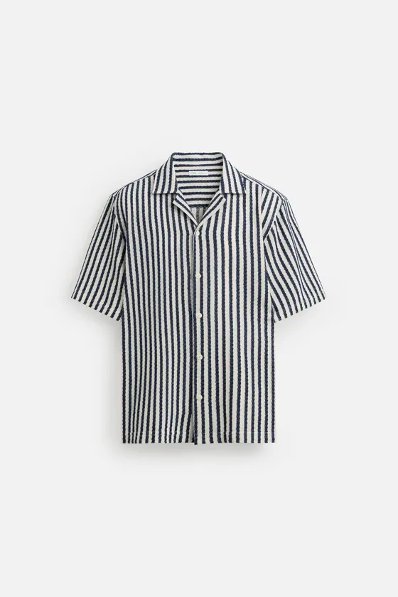 РУБАШКА JACQUARD С ГЕОМЕТРИЧЕСКИМ УЗОРОМ