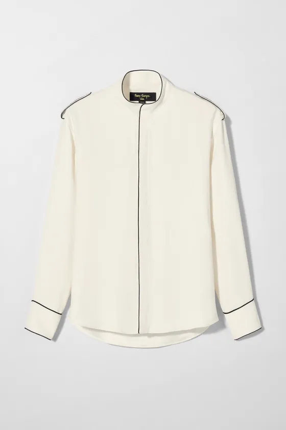 Рубашка contrast shirt bobby gillespie x zara