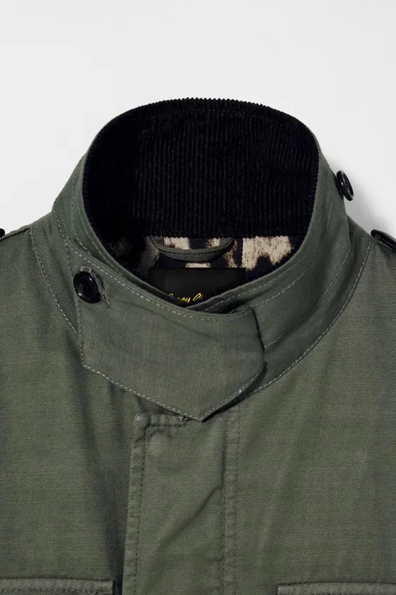 Парка с меховым воротником bobby gillespie x zara