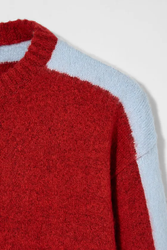 Свитер в стиле colour block bobby gillespie x zara