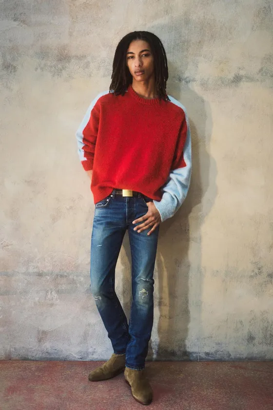 Свитер в стиле colour block bobby gillespie x zara