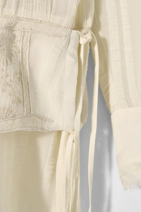 Платье с поясом и вышивкой kate moss x zara