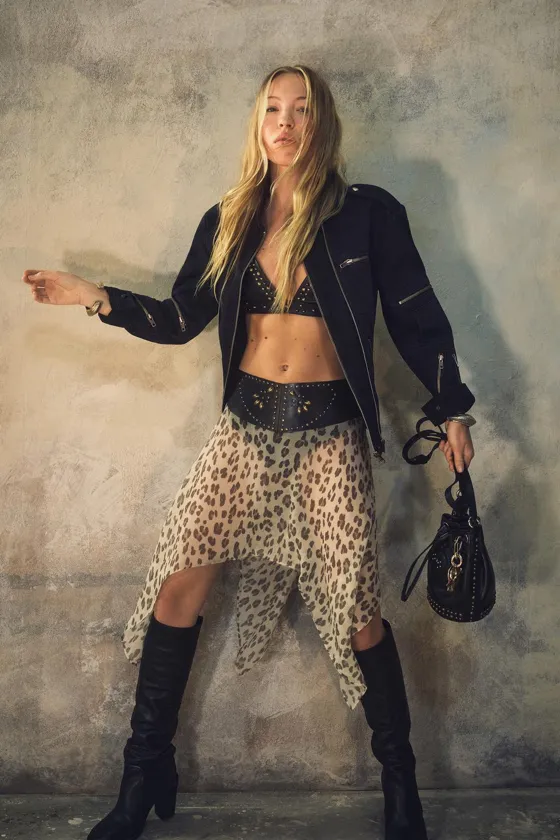 Кожаные ботинки на шнуровке kate moss x zara