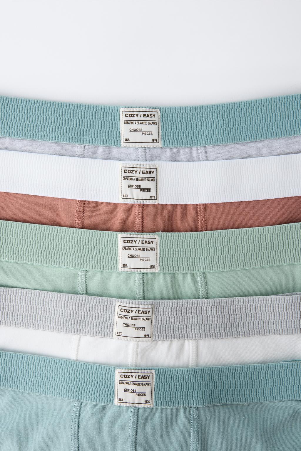 3-6 ЛЕТ/НАБОР ИЗ ПЯТИ ТРУСОВ-БОКСЕРОВ С ЭТИКЕТКОЙ