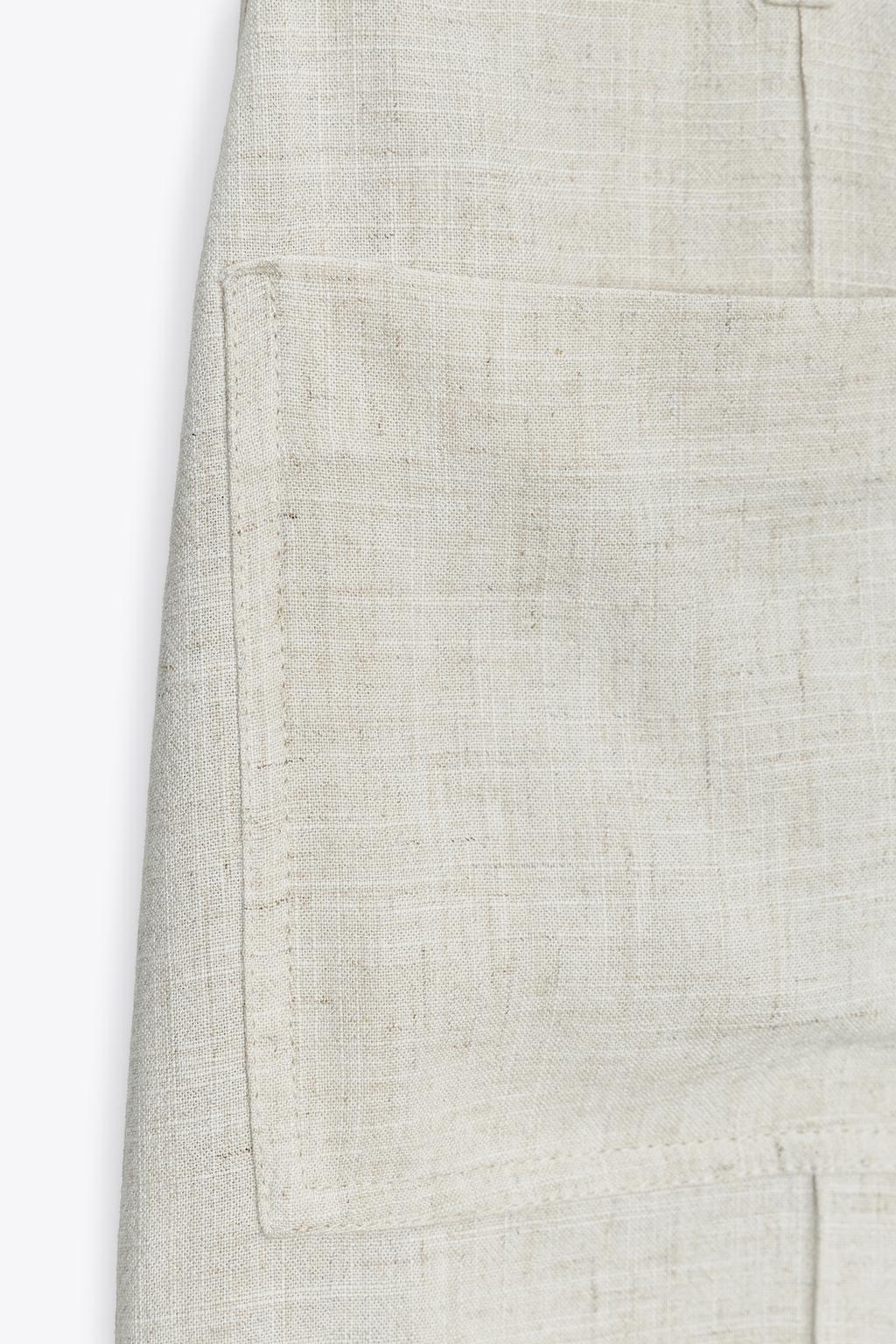 БРЮКИ-КЮЛОТЫ С РЕМНЕМ ИЗ ЛЬНА