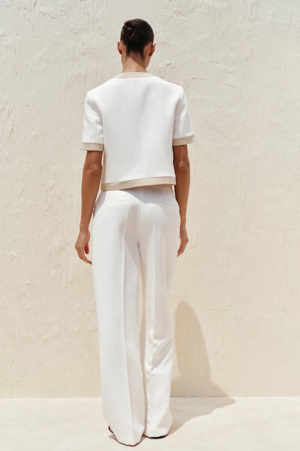 КОМБИНИРОВАННЫЙ БЛЕЙЗЕР С КОРОТКИМИ РУКАВАМИ