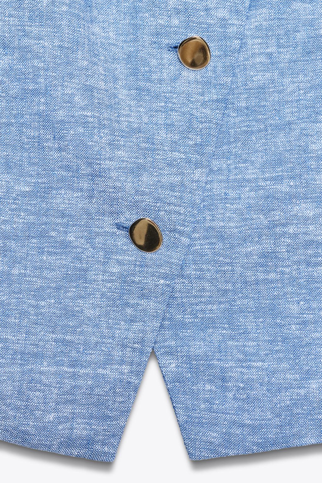 ЛЬНЯНОЙ ЖИЛЕТ ВНАХЛЕСТ