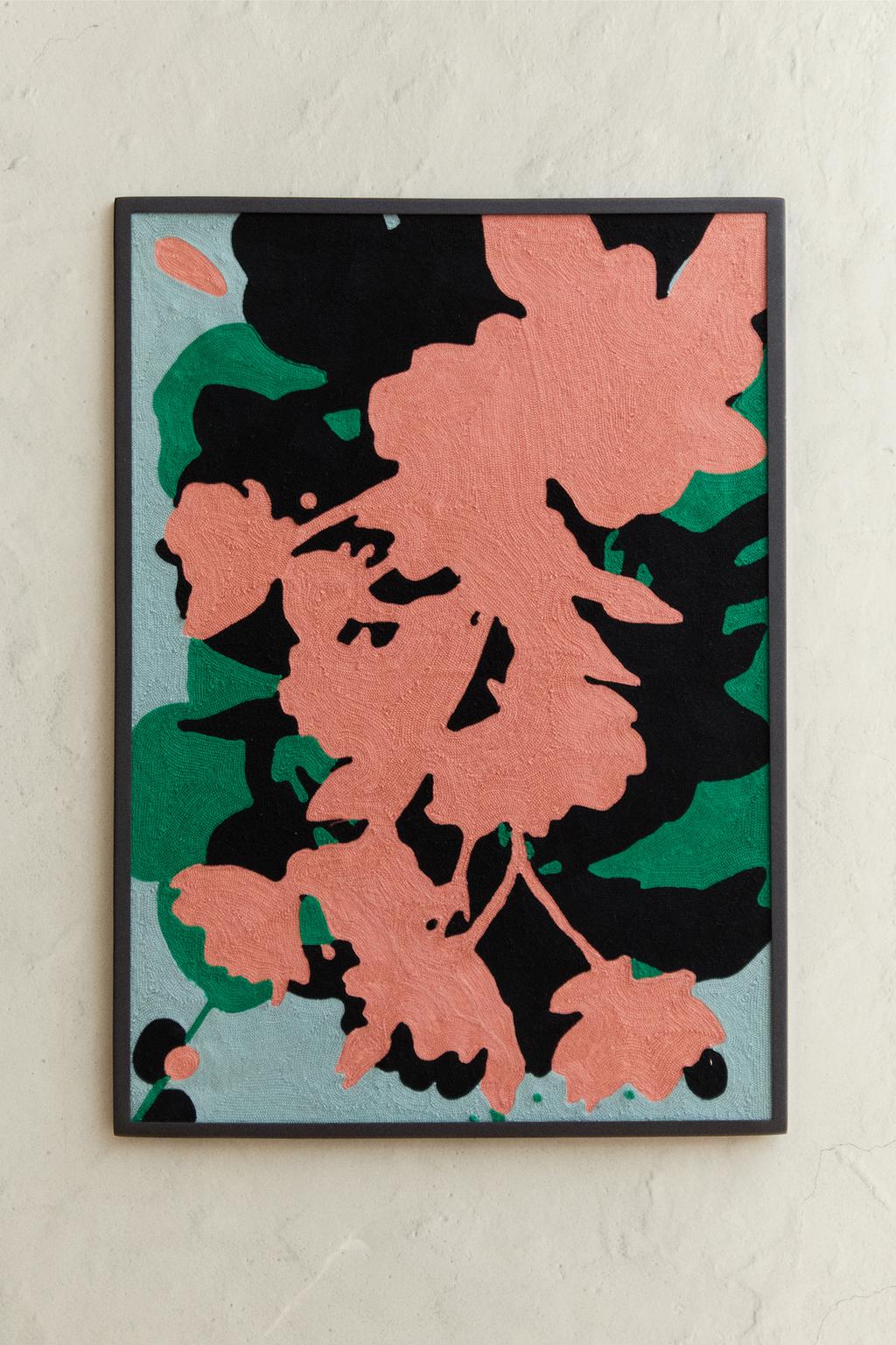 Цветочная хлопковая гобеленовая панно x collagerie