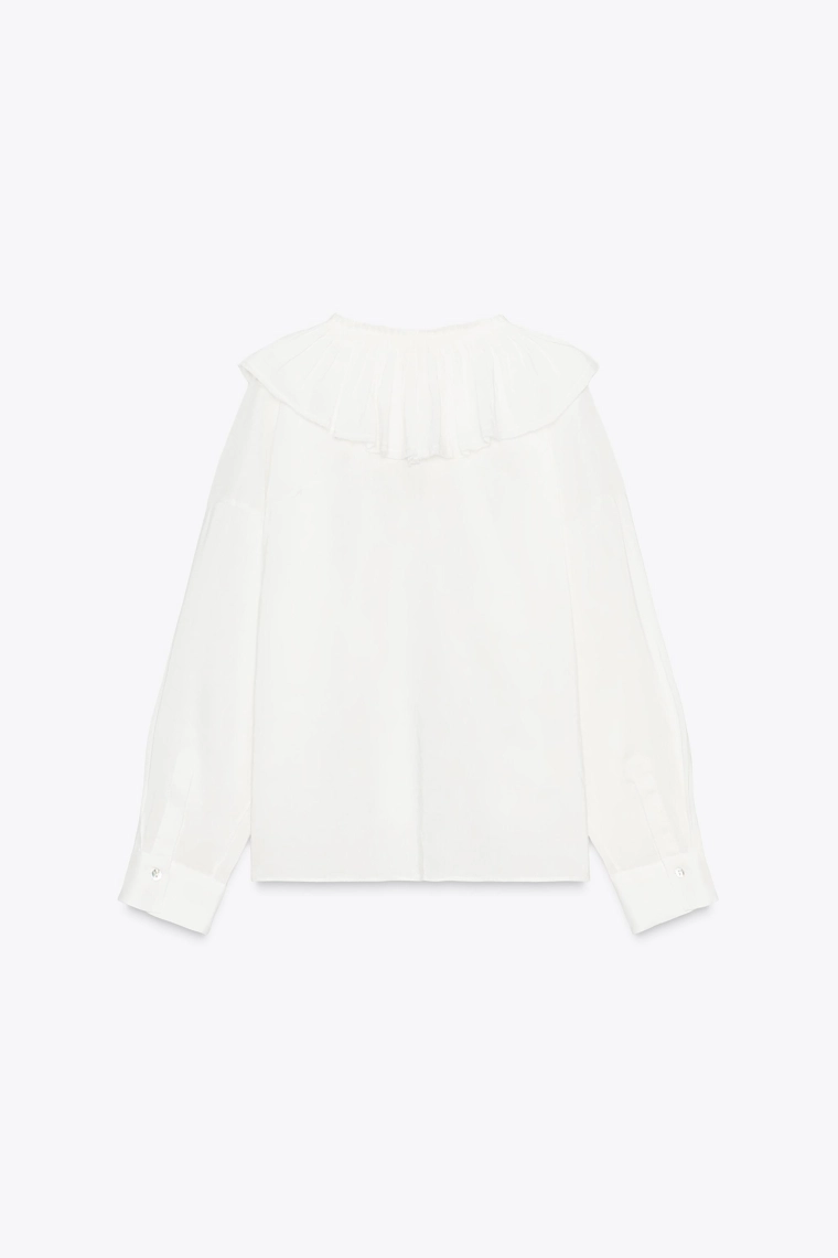 Рубашка из льна и шелковой смеси zw коллекция