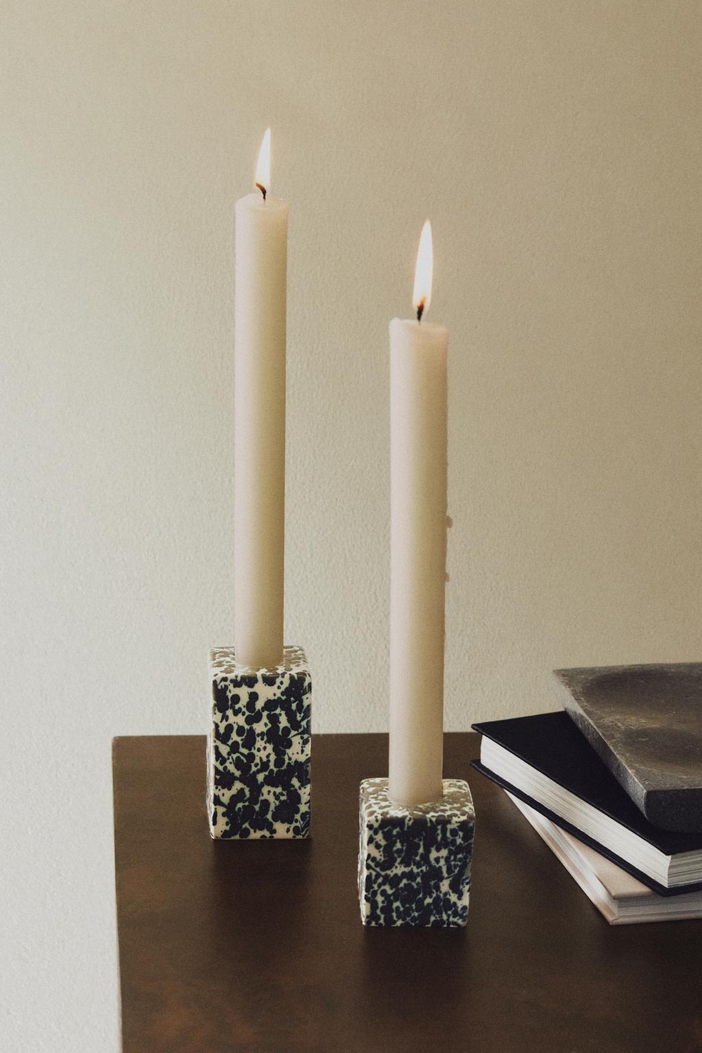 Подсвечник в горошек