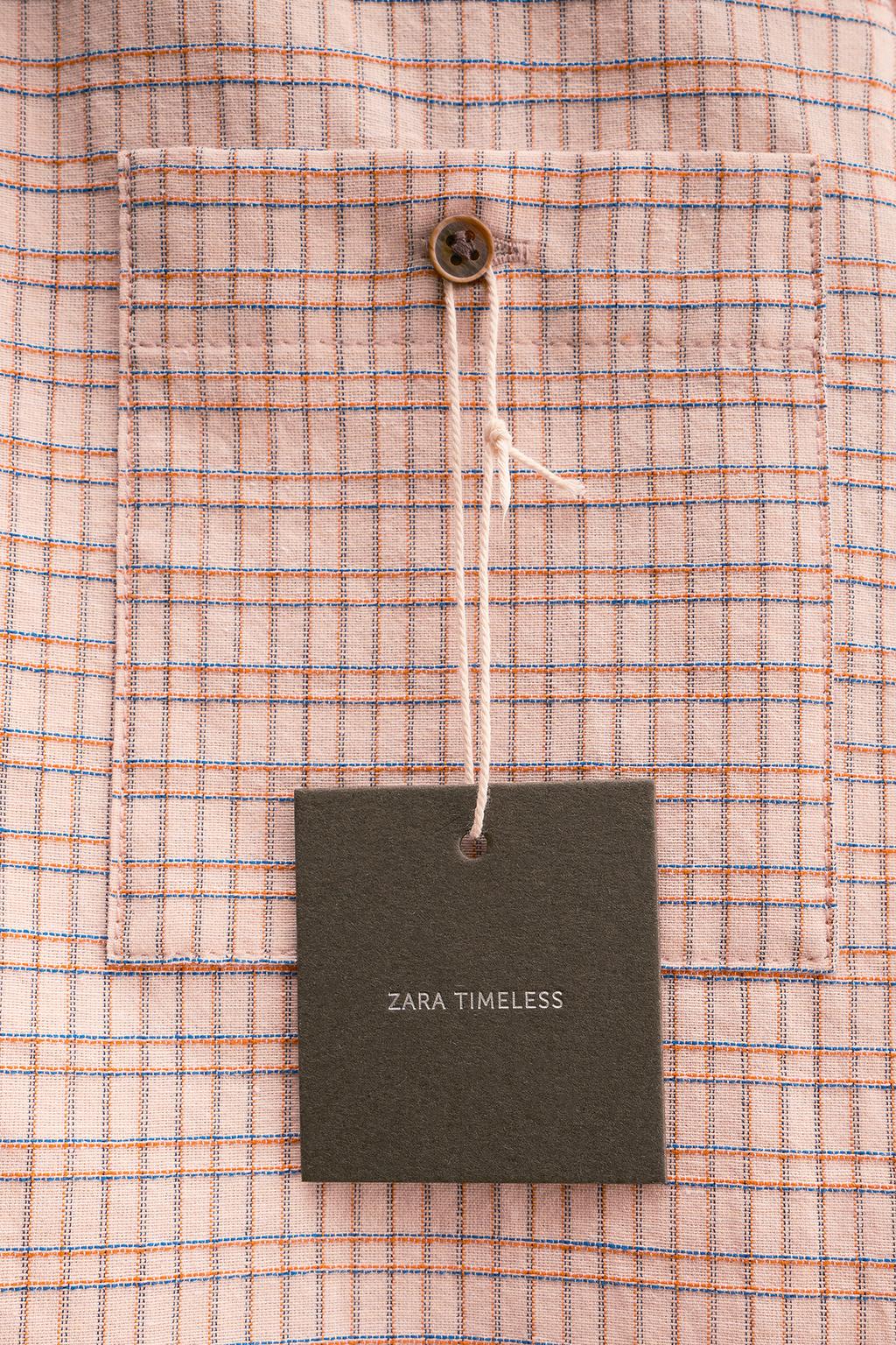 ZARA TIMELESS — РУБАШКА В КЛЕТКУ