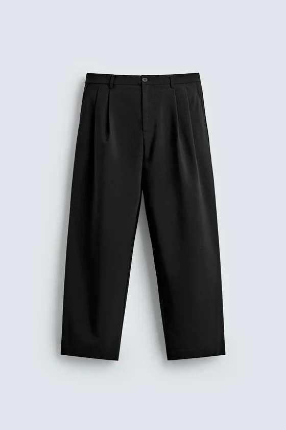 БРЮКИ WIDE FIT СО СКЛАДКАМИ