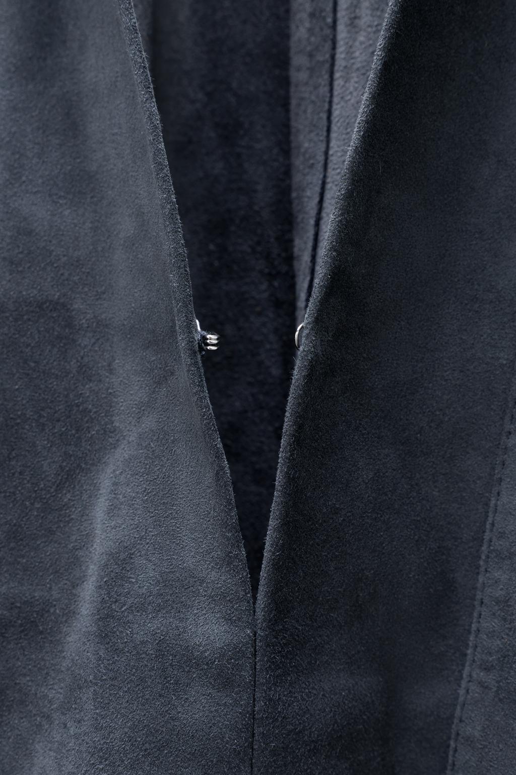 Рубашка с карманом из замши лимитированной коллекции