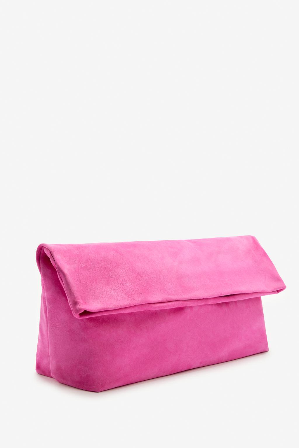 Макси клатч из замши limited edition split