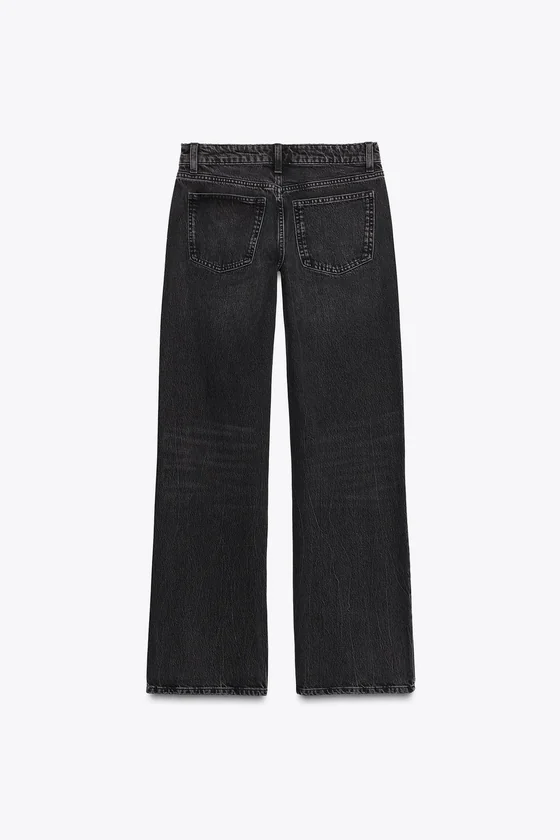 ДЖИНСЫ TRF WIDE LEG С НИЗКОЙ ПОСАДКОЙ