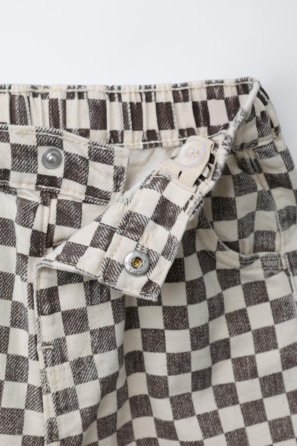 БРЮКИ BAGGY ИЗ ТВИЛА В ШАХМАТНУЮ КЛЕТКУ