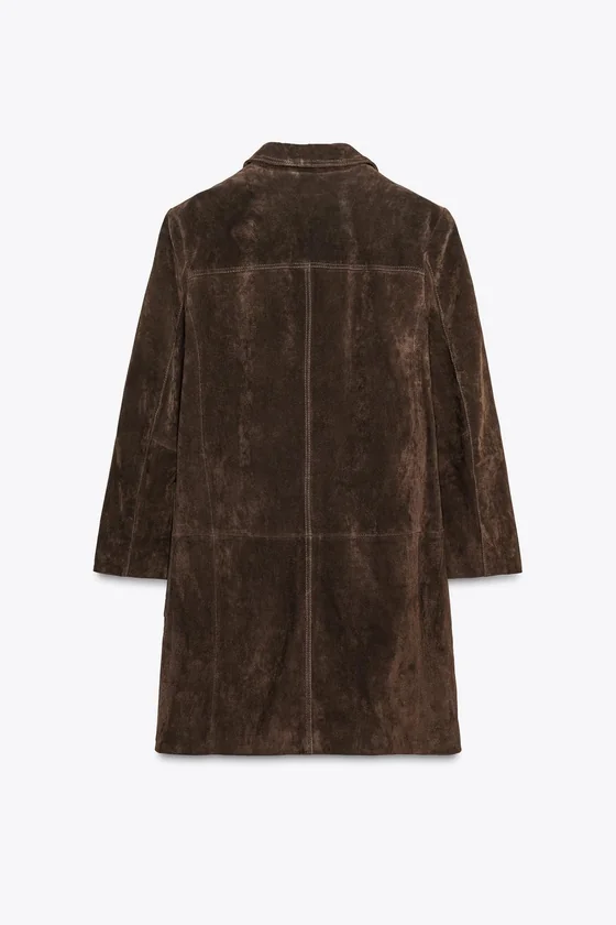 ПАЛЬТО ИЗ 100% ЗАМШИ — ZW COLLECTION LIMITED EDITION